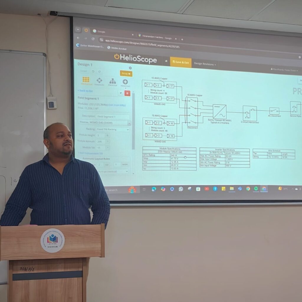 Conducting a Solar Tender Training Program for Government Engineers