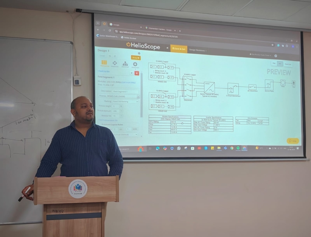 Conducting a Solar Tender Training Program for Government Engineers