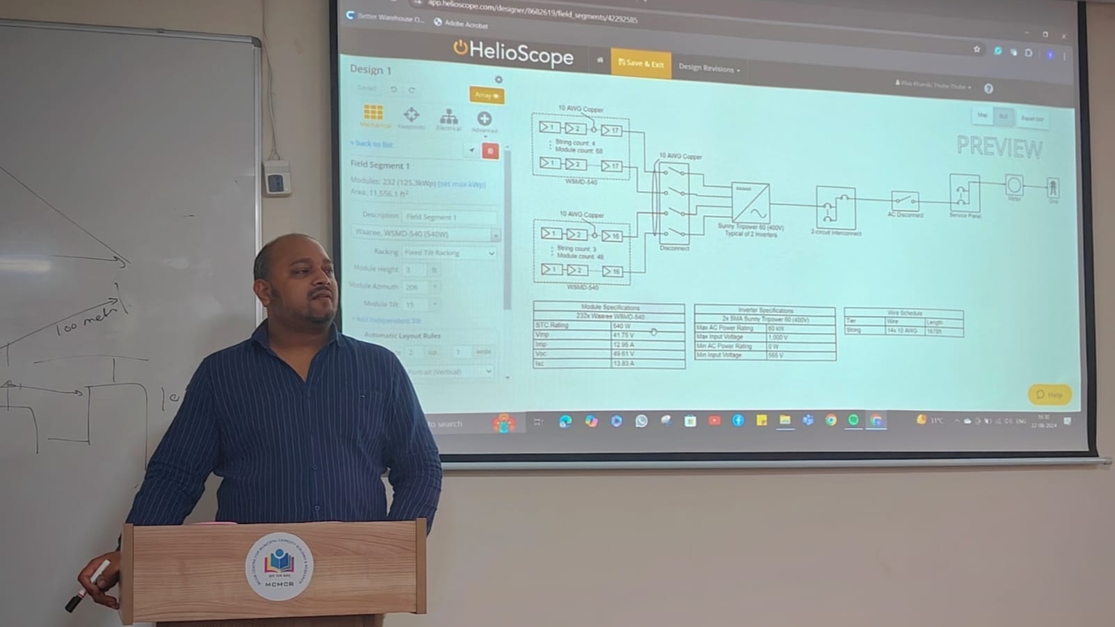 Conducting a Solar Tender Training Program for Government Engineers
